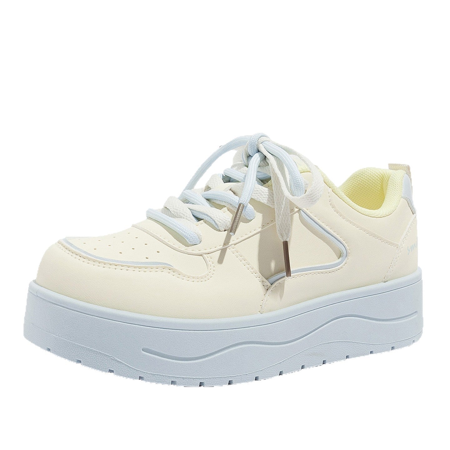Damen Plattform Sneakers mit atmungsaktiver Oberfläche und gepolsterter Dämpfung