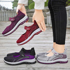 Damen Komfortable Ballerinas mit flexiblem Klettverschluss R&B