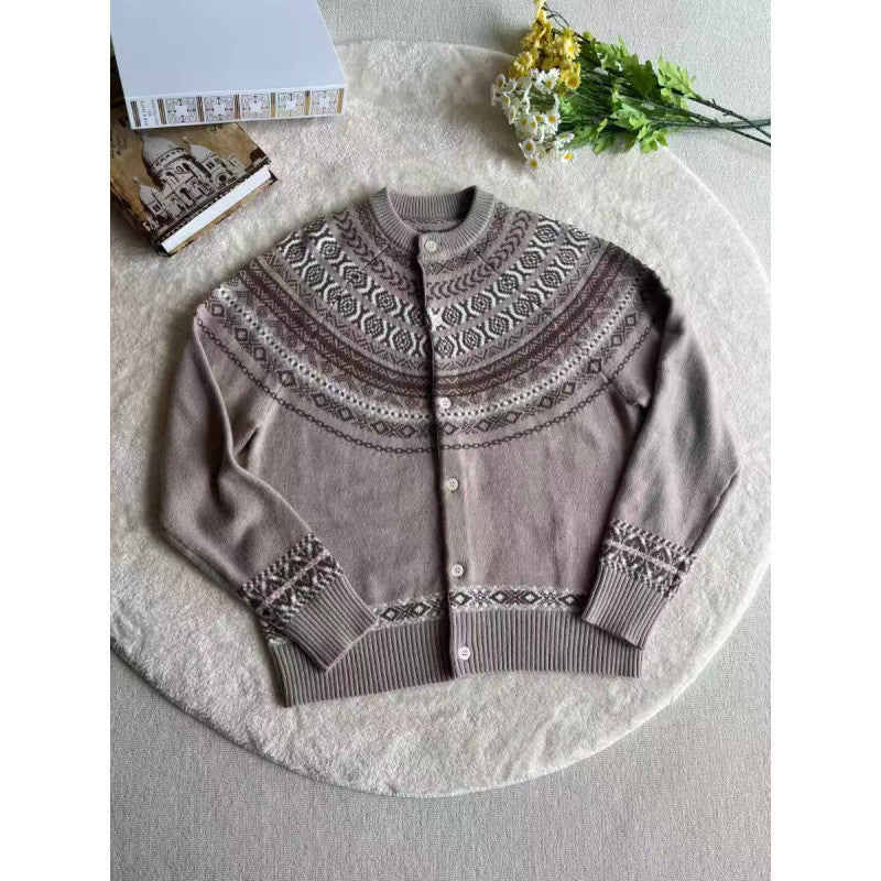 Damen Strickjacke mit Norweger-Muster R&B