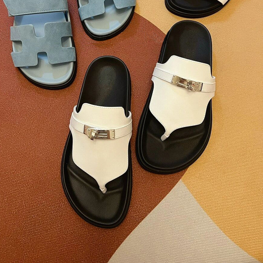 Damen Zehentrenner-Sandalen mit edlem Riemen und rutschfester Sohle R&B