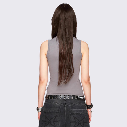 Damen Figurbetontes Top mit grafischem Design R&B