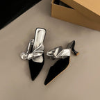 Damen eleganter Sling-Pump mit modischem Schleifendetail R&B
