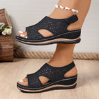 Damen Atmungsaktive Sandalen mit elegantem Cut-Out-Design und anatomischem Fußbett R&B