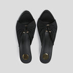 Damen Slingback-Pumps mit raffinierter Faltenapplikation und geschwungenem Absatz R&B