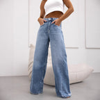 Damen Weite Jeans im Vintage-Stil R&B