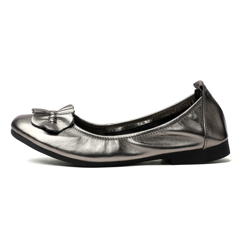 Damen Ballerinas mit dekorativem Schleifenakzent und rutschfester Sohle R&B