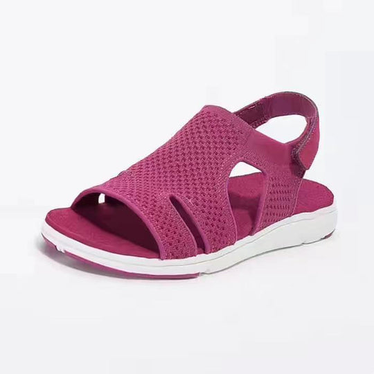 Damen atmungsaktive Sandalen mit flexiblem Riemendesign und komfortabler Sohle R&B