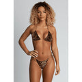 Damen Triangel-Bikini mit leopardmuster R&B