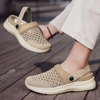 Damen Atmungsaktive Freizeitclogs mit praktischem Fersenriemen R&B