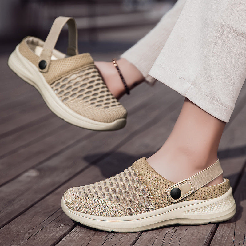 Damen Atmungsaktive Freizeitclogs mit praktischem Fersenriemen R&B