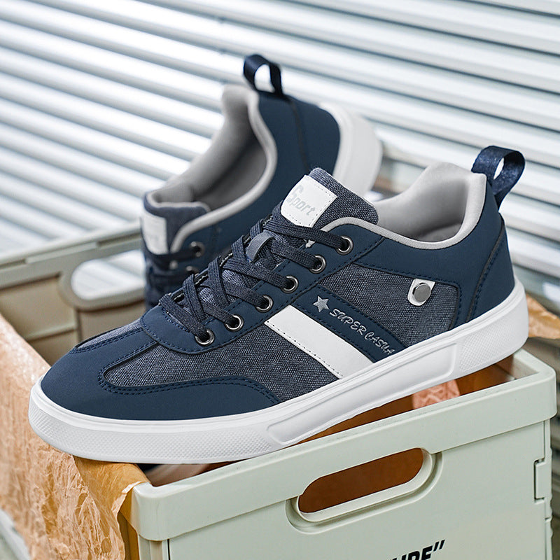 Herren nan urbaner Canvas- und Kunstleder-Sneaker mit gepolstertem Einstieg und profilierter Gummisohle R&B