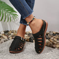 Damen offene Clogs mit modischem Schnitt und komfortabel verstellbarem Riemen