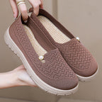 Damen Bequeme und stilvolle Slipper mit feiner Strickstruktur