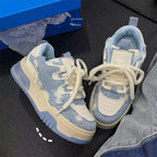 Damen Coole Jeans Sneakers mit verstärktem Fersenbereich und dämpfender Sohle