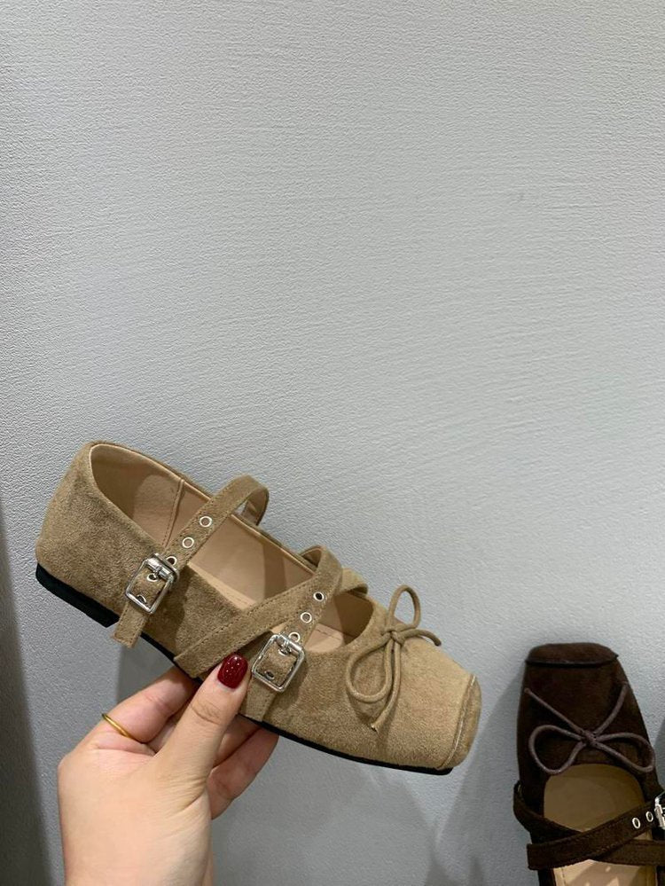 Damen Ballerinas mit dekorativem Riemchen und elegantem Design R&B