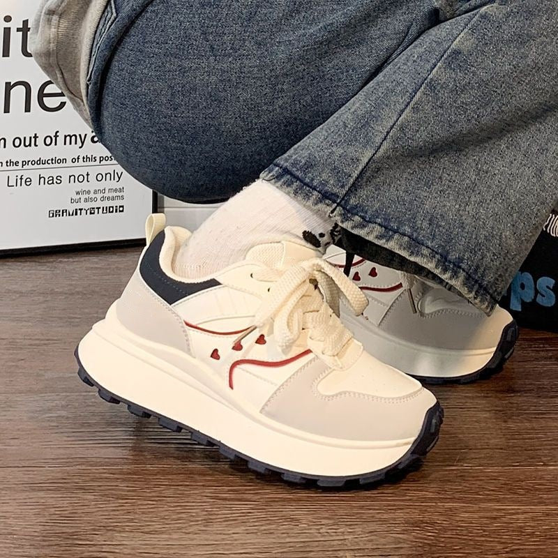 Damen Modische Chunky Sneakers mit trendiger Plateau-Sohle und sportlichem Design R&B