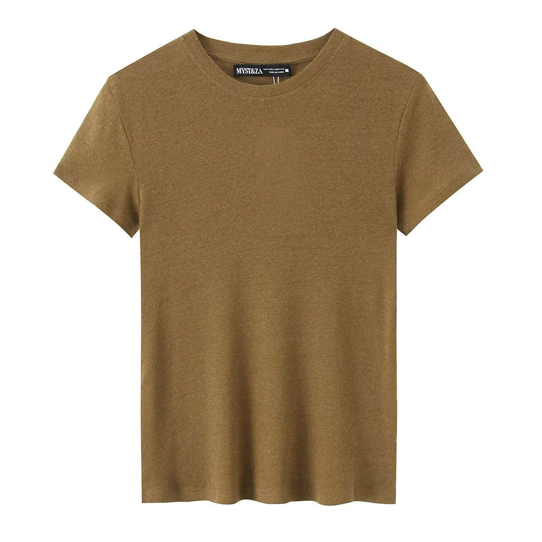 Damen Baumwoll-T-Shirt mit bequemem Schnitt und nachhaltigem Material R&B