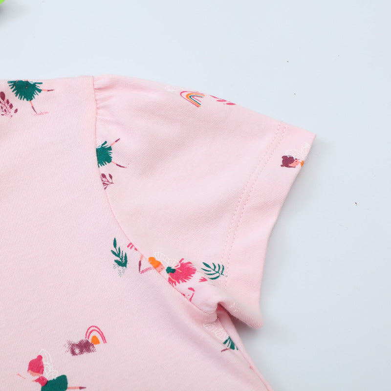 Mädchen Sommerkleid mit buntem Motiv R&B