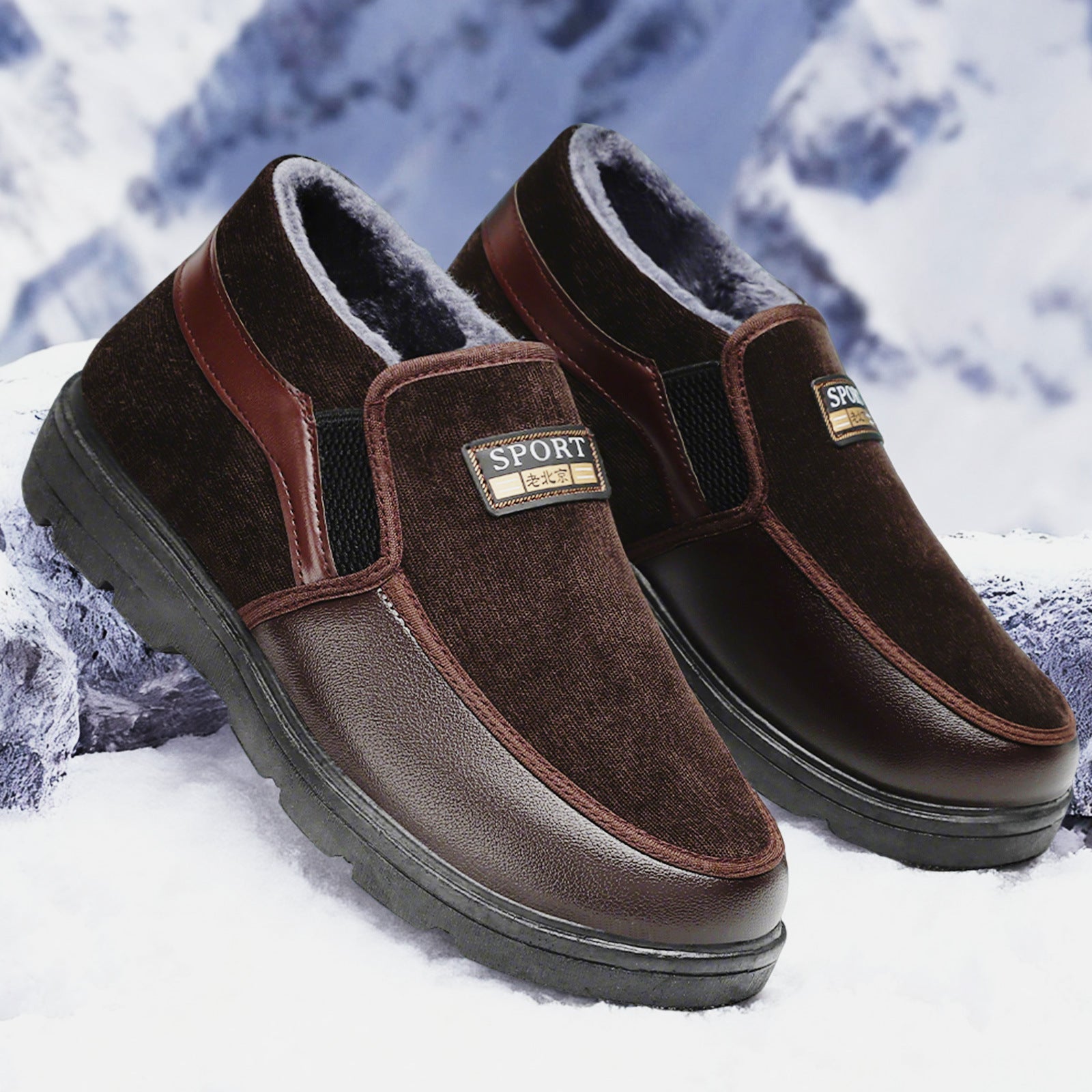 Damen Bequeme und isolierte Winterstiefel R&B