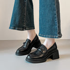 Damen Modische Loafers mit Blockabsatz R&B
