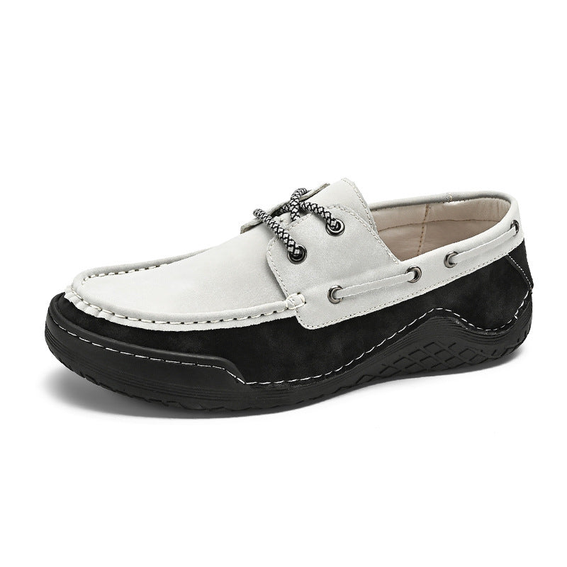Herren Freizeit Leder Schuhe mit Wasserabweisender Sohle R&B