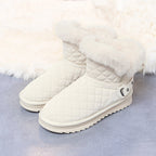 Damen kuschelige Winterstiefel mit modischem Obermaterial und elegantem Kunstfell R&B