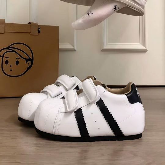 Damen Bequeme Sneakers mit doppeltem Klettverschluss und sportlichem Design R&B