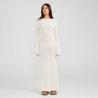 Damen elegantes gehäkeltes Strandkleid R&B