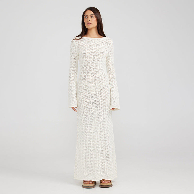 Damen elegantes gehäkeltes Strandkleid R&B