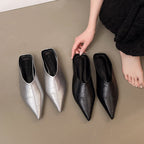 Damen Elegante Mules aus hochwertigem Kunstleder R&B