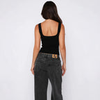 Damen Elegantes Trägershirt mit verschönernden Details R&B