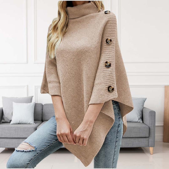 R&B | Einfarbiger Strickpullover Für Elegante Outfits