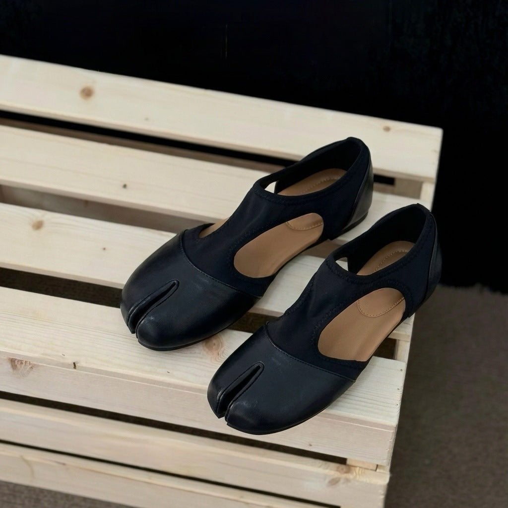Damen Elegante und trendige Halbschuhe mit einzigartigem Zehen-Design R&B