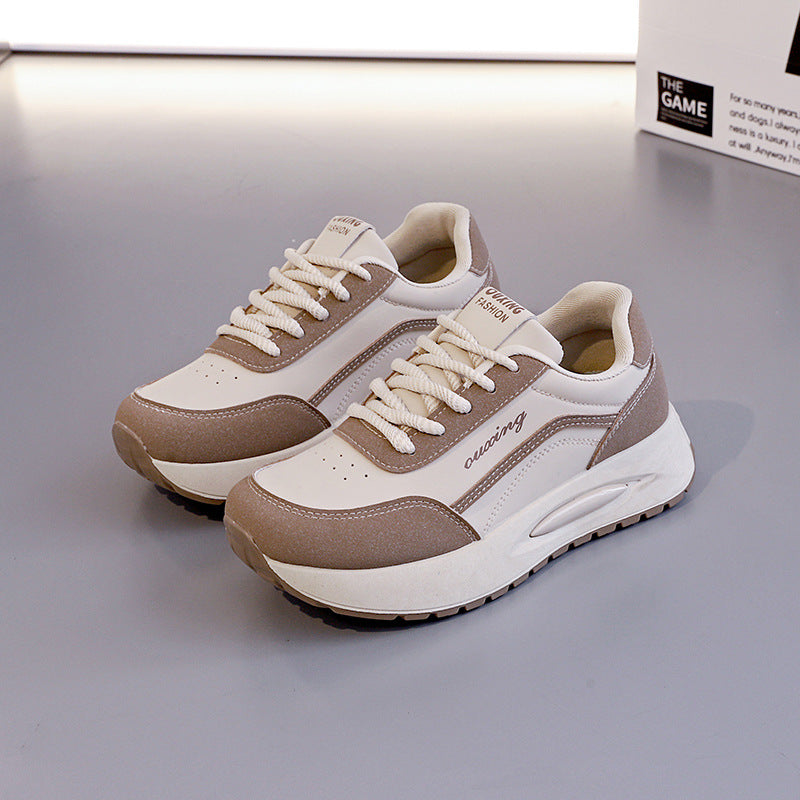 Damen Plateau Sneakers mit atmungsaktiver Mesh-Oberfläche und gepolsterter Sohle R&B