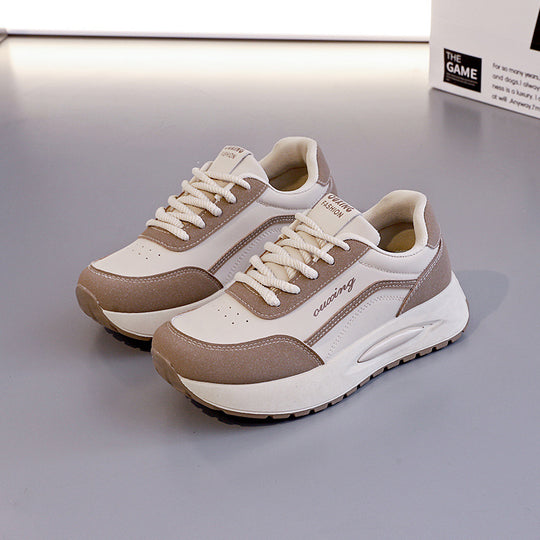 Damen Plateau Sneakers mit atmungsaktiver Mesh-Oberfläche und gepolsterter Sohle R&B
