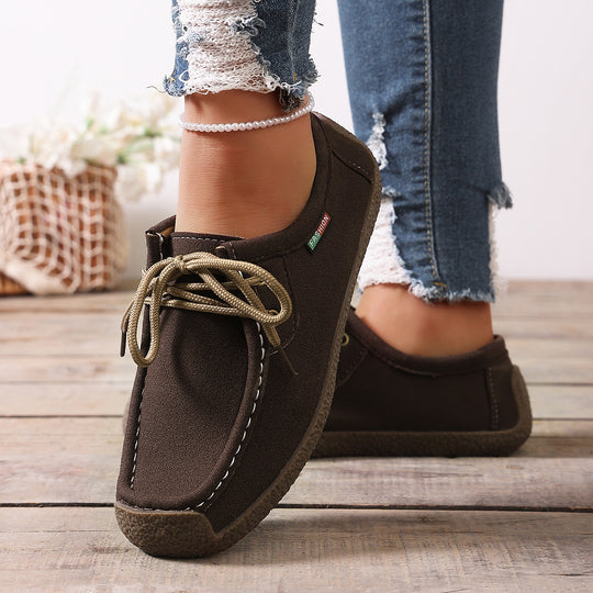Damen Freizeit-Schuhe im lässigen Slipper-Stil mit bequemer Sohle R&B