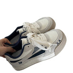 Damen modische Sneaker mit bequemer Schnürung