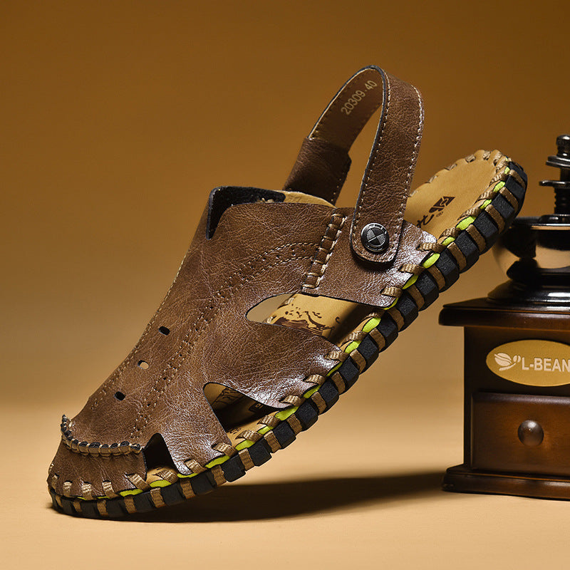 Damen Komfortable Ledersandalen