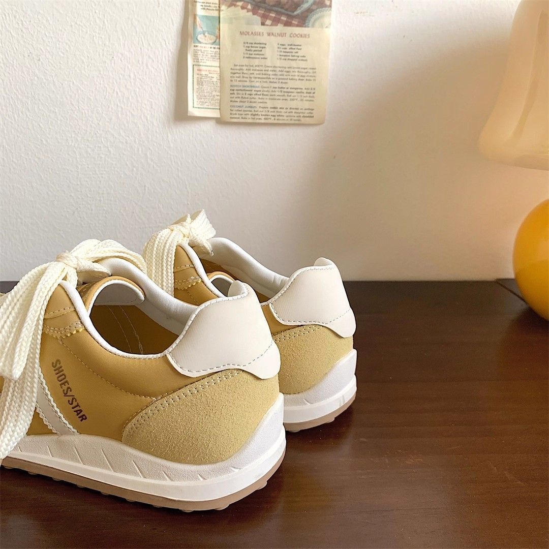 Damen modische Sneakers mit atmungsaktivem Obermaterial und praktischer Schnürung R&B