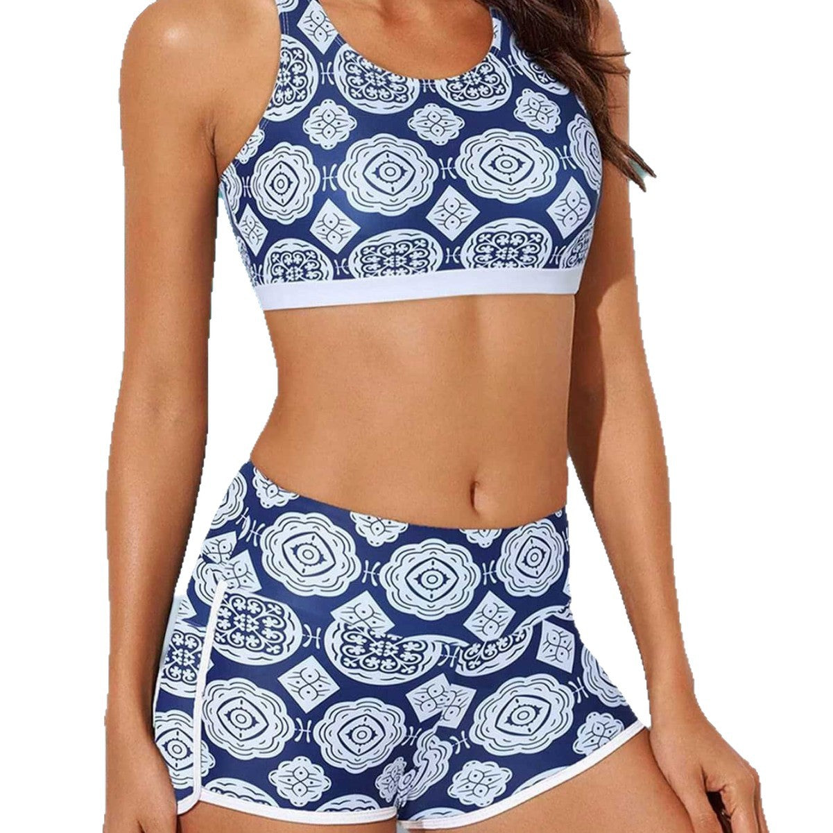 Damen Sportliches Tankini-Set R&B