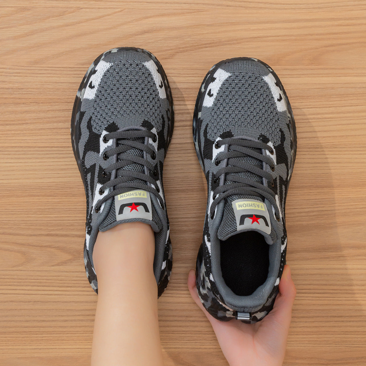 Damen Sportliche Sneakers mit extra dämpfender Sohle und atmungsaktivem Obermaterial