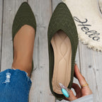 Damen Ballerinas mit kreativem Hahnentrittmuster und flexiblem Fußbett R&B