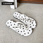 Damen Zehentrenner-Sandalen mit modernem Punkte-Design R&B