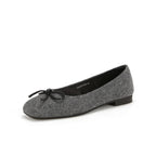 Damen Ballerinas aus hochwertigem Filz mit verspieltem Schleifendetail