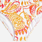Damen Triangel-Bikini-Set mit verstellbaren Trägern und modischem Muster R&B