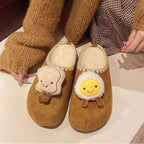 Damen Flauschige Hausschuhe mit niedlichen Tiermotiven R&B
