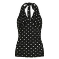 Damen Halterneck Top mit Polka Dots R&B