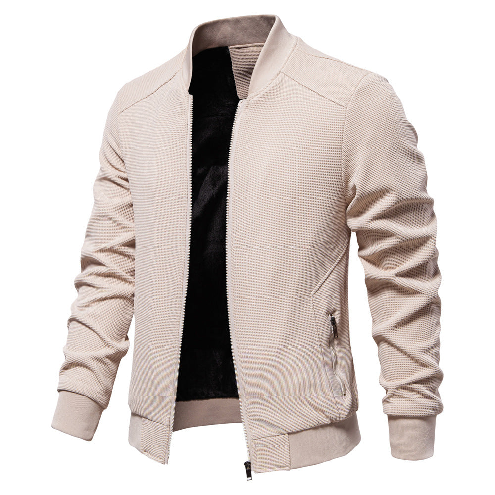 Herren modische Sportjacke mit atmungsaktivem Strukturdesign