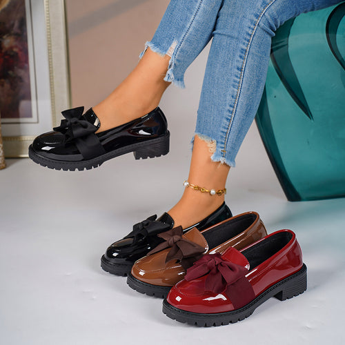 Damen Mokassin-Schuhe mit eleganter Schleifenapplikation R&B
