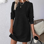 Damen lässiges Sweatkleid mit strukturiertem Design R&B